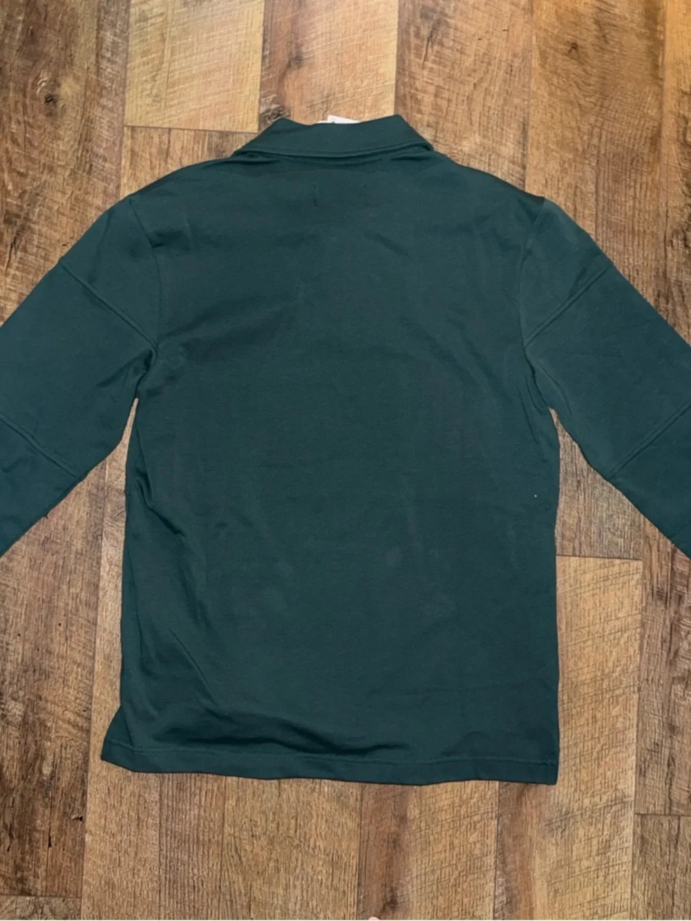 Jordan Long Sleeve Polo in Forest Green